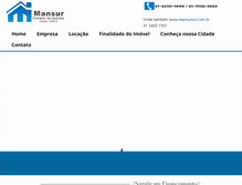 Tablet Screenshot of mansurimoveis.net